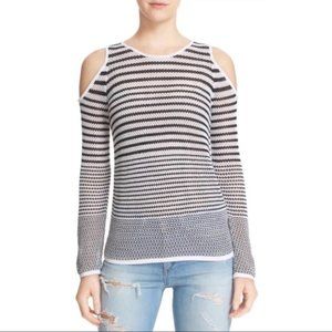 Rag & Bone ‘Quinn’ Striped Cold Shoulder Top